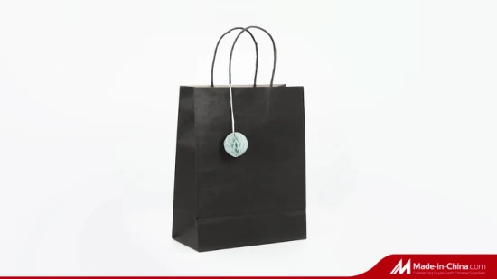 Customized Take Away Food Bag Fashion Shopping Bag Brown Kraft Paper Bags